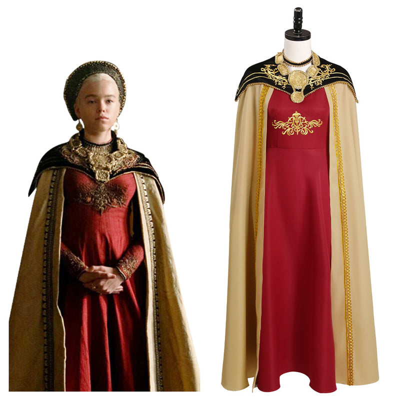 House of the Dragon Rhaenyra Targaryen Cosplay Costume Dress Game of Thrones Outfits Halloween Carnival Suit