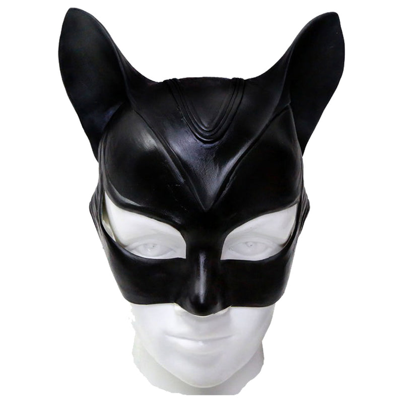 In Stock DC Batman Catwoman Cosplay Maske Flexibel PVC Helm Halloween Masquerade Props