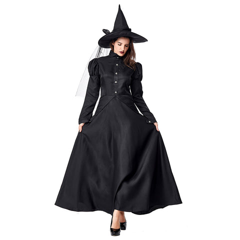 In Stock Women Girls Witch Vampire dress Costume halloween Fancy Parent-child Witch costume clothing