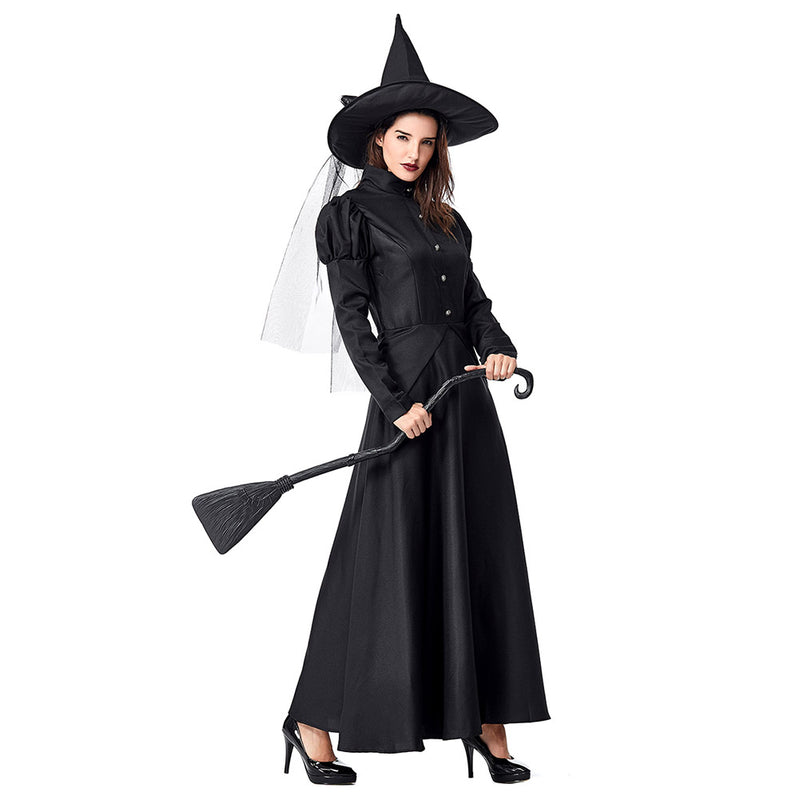 In Stock Women Girls Witch Vampire dress Costume halloween Fancy Parent-child Witch costume clothing