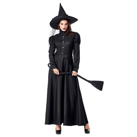In Stock Women Girls Witch Vampire dress Costume halloween Fancy Parent-child Witch costume clothing