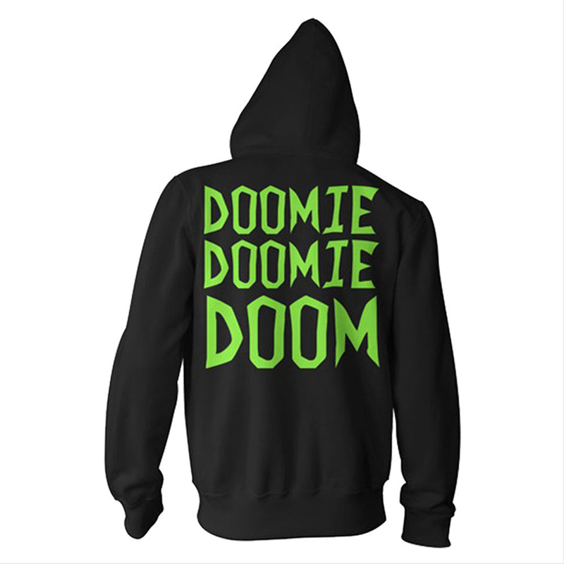 Invader Zim GIR in His Dog Disguise Doomie Doom Hoodie Costume Jacket Sweatshirt