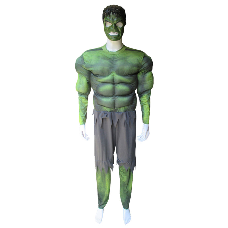 Inventory Cosplay Hulk Clothes Kids Adults Male Super Hero Avenger Halloween Green Muscle