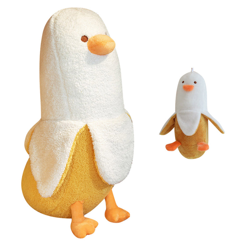 IOONCHI Banana Duck Plush Doll Soft Cushion 50 cm Funny Plush Toy Stuffed Animals Duck Doll with Duc