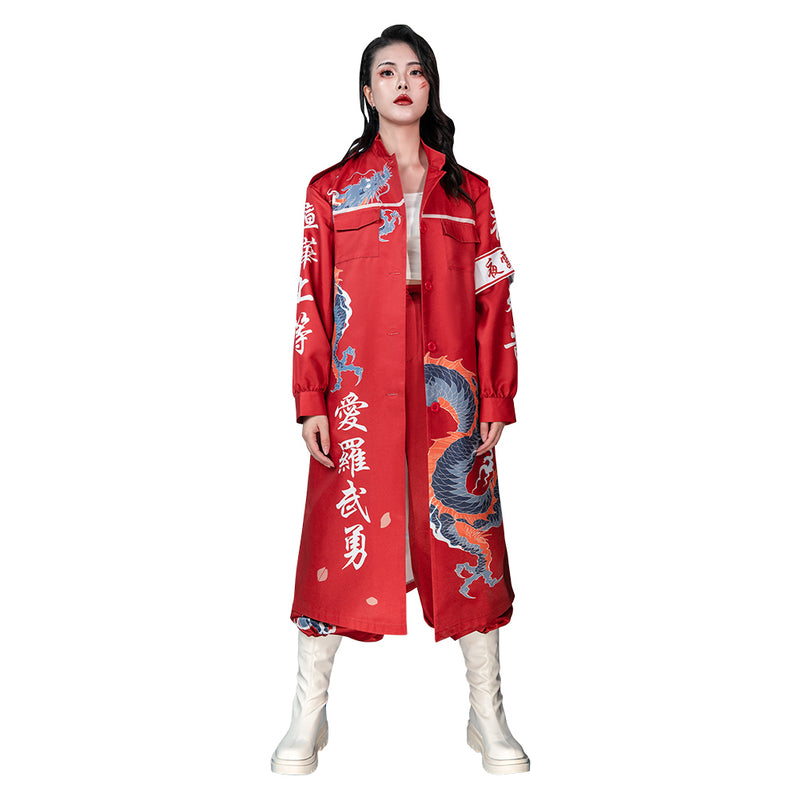 japan to kkou fuku coat Bosozoku Kimono Cosplay Costume Red Coat Japanese Uniform Pants Outfits Halloween Carnival Disguise Roleplay Suit