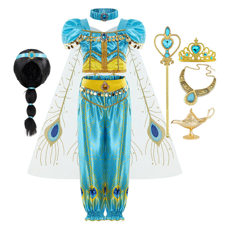Jasmine Cosplay Costume Outfits Fantasia Halloween Carnival Party Disguise Suit