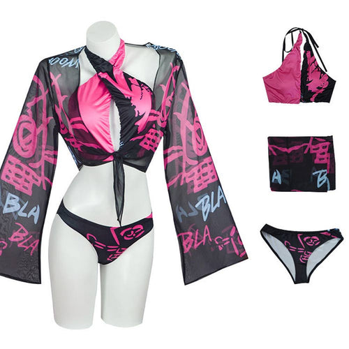 Jinx LoL Cosplay Costume Outfits Halloween Carnival Suit