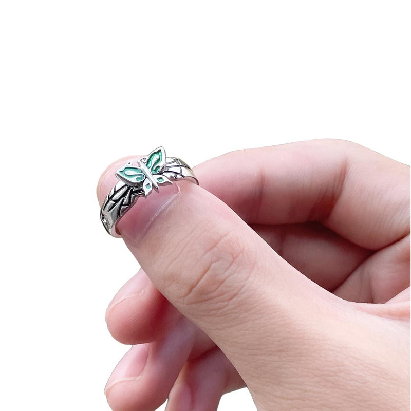 JoJo‘s Bizarre Adventure Jolyne Cujoh Cosplay Butterfly Rings Jewelry Accessories