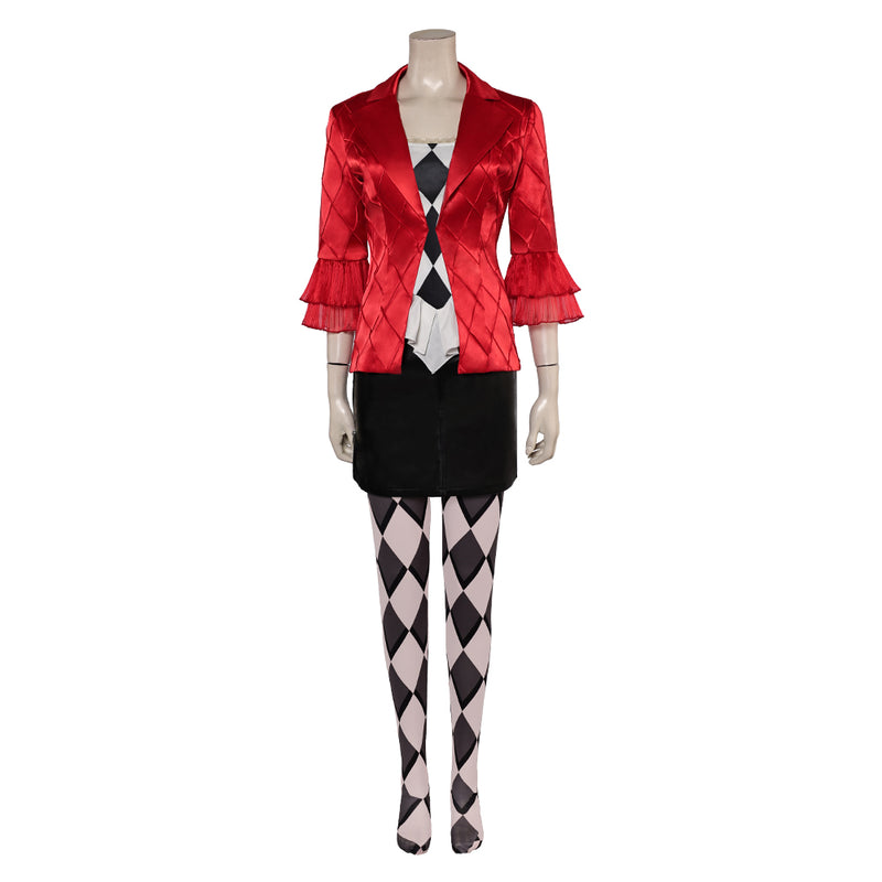 Joker cos Harley Quinn Cosplay Costume Outfits Halloween Carnival Suit