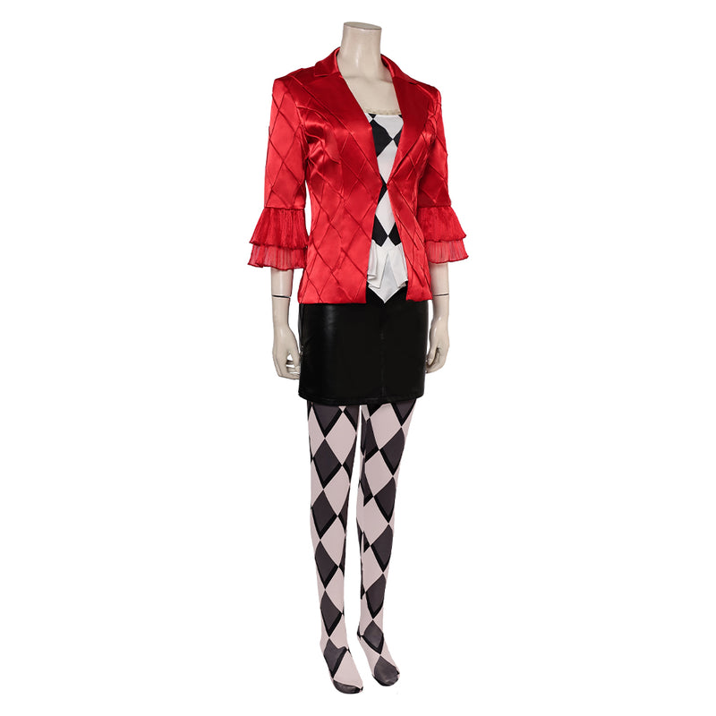 Joker cos Harley Quinn Cosplay Costume Outfits Halloween Carnival Suit