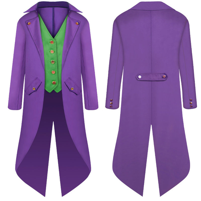 Joker Kids Cosplay Costume Outfits Halloween Carnival Party Suit
