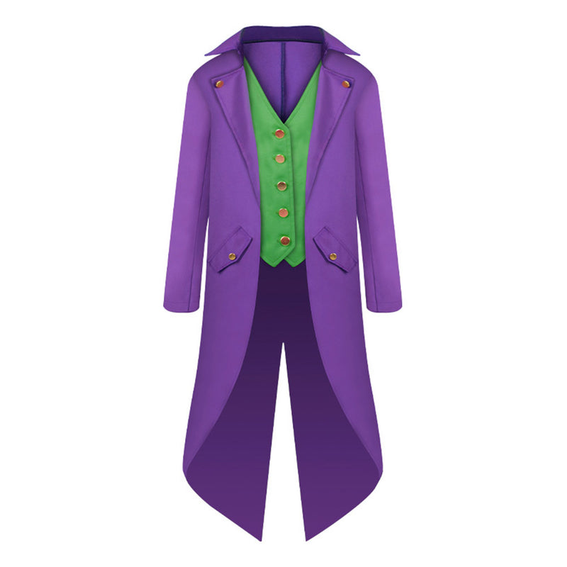 Joker Kids Cosplay Costume Outfits Halloween Carnival Party Suit