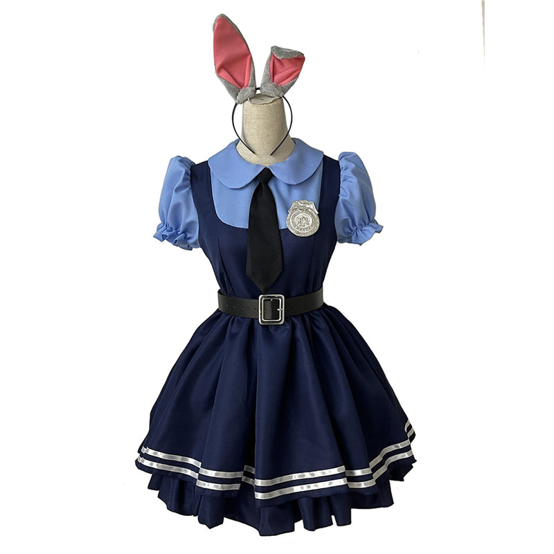 Judy Hopps Cosplay Coatume Dress Outfits Halloween Carnival Suit