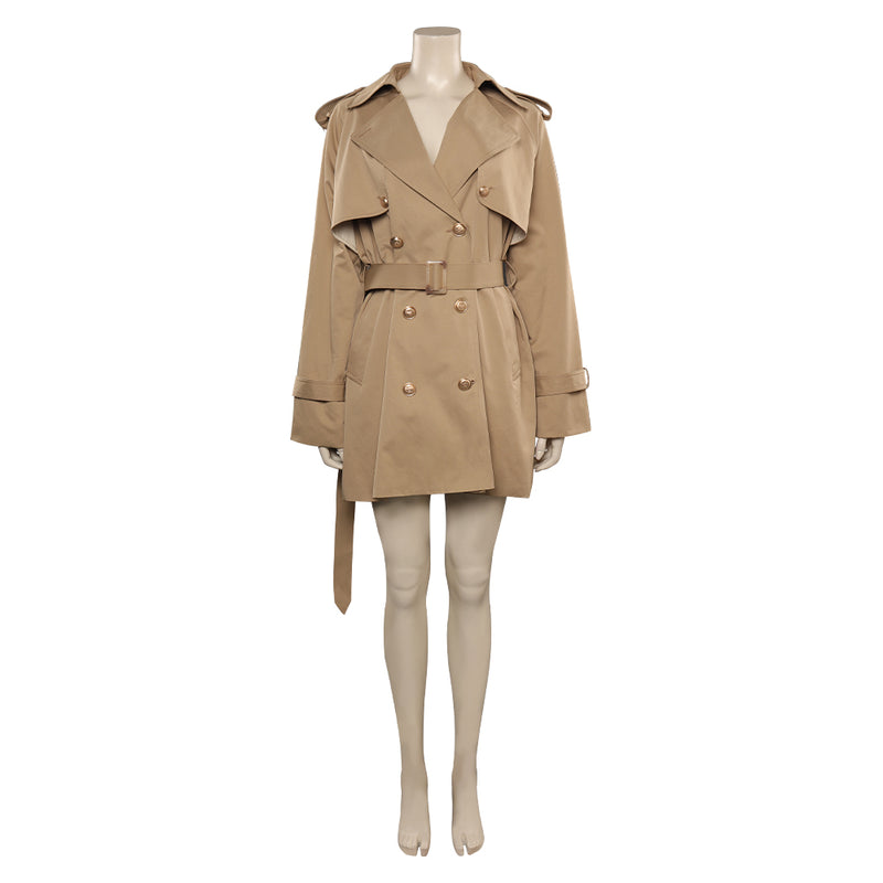 Khaki coat Cosplay Costume Outfits Fantasia Halloween Carnival Party Disguise Suit jacket