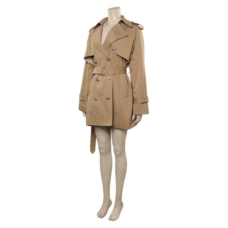 Khaki coat Cosplay Costume Outfits Fantasia Halloween Carnival Party Disguise Suit jacket