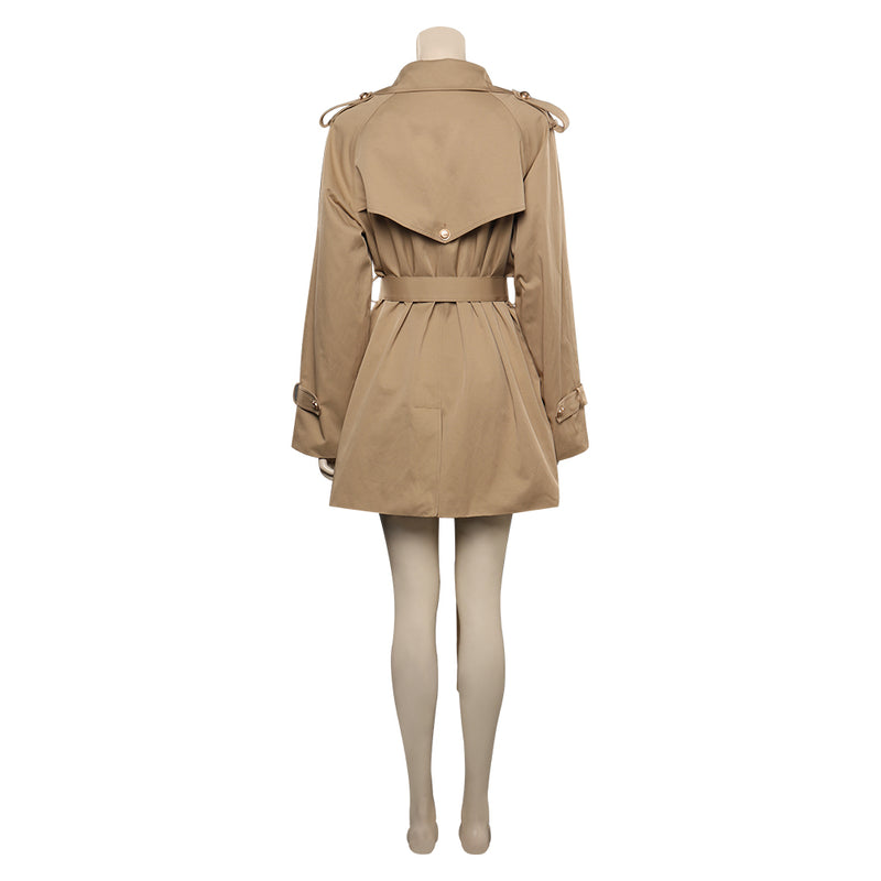 Khaki coat Cosplay Costume Outfits Fantasia Halloween Carnival Party Disguise Suit jacket