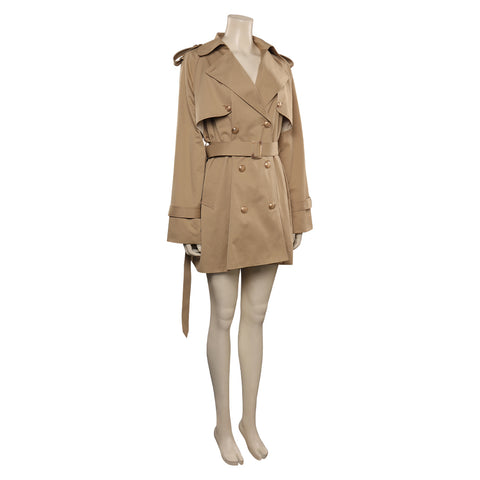 Khaki coat Cosplay Costume Outfits Fantasia Halloween Carnival Party Disguise Suit jacket
