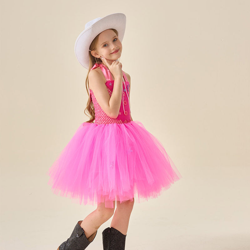 Kid Girls Cowboy Cosplay Costume Outfits Halloween Carnival Suit