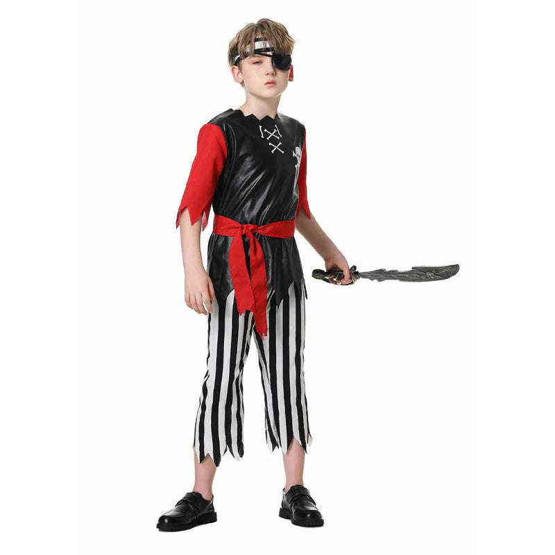 Kids  pirate Cosplay Costume Outfits Halloween Carnival Suit