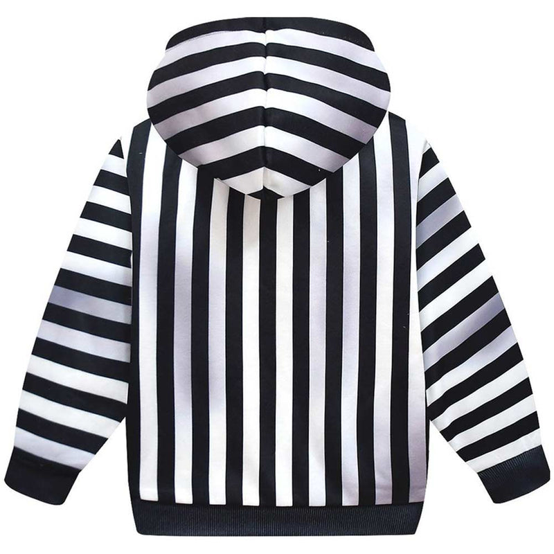 Kids Beetle Juice Cosplay Hoodie Cosplay Costume Outfits Halloween Carnival Suit