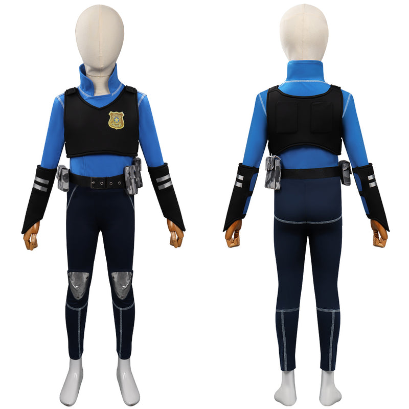 Kids Children 2022 Zootopia 2 Judy Cosplay Costume Police Uniform Outfits Halloween Carnival Suit