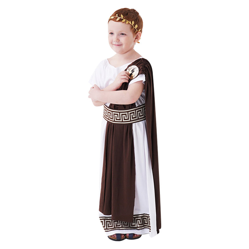Kids Children Ancient Greek mythology Cosplay Costume Outfits Halloween Carnival Suit