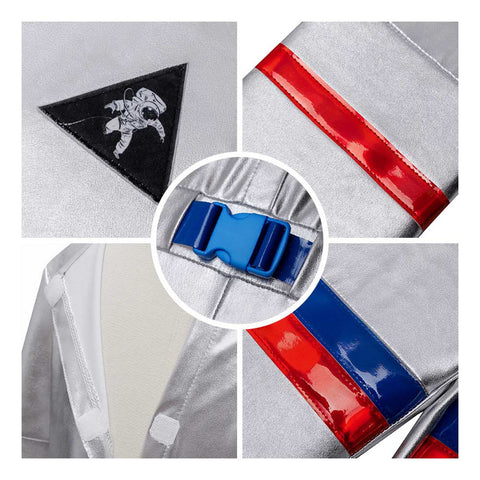 Kids Children Astronaut Costume Bag Cosplay Costume Outfits Halloween Carnival Suit