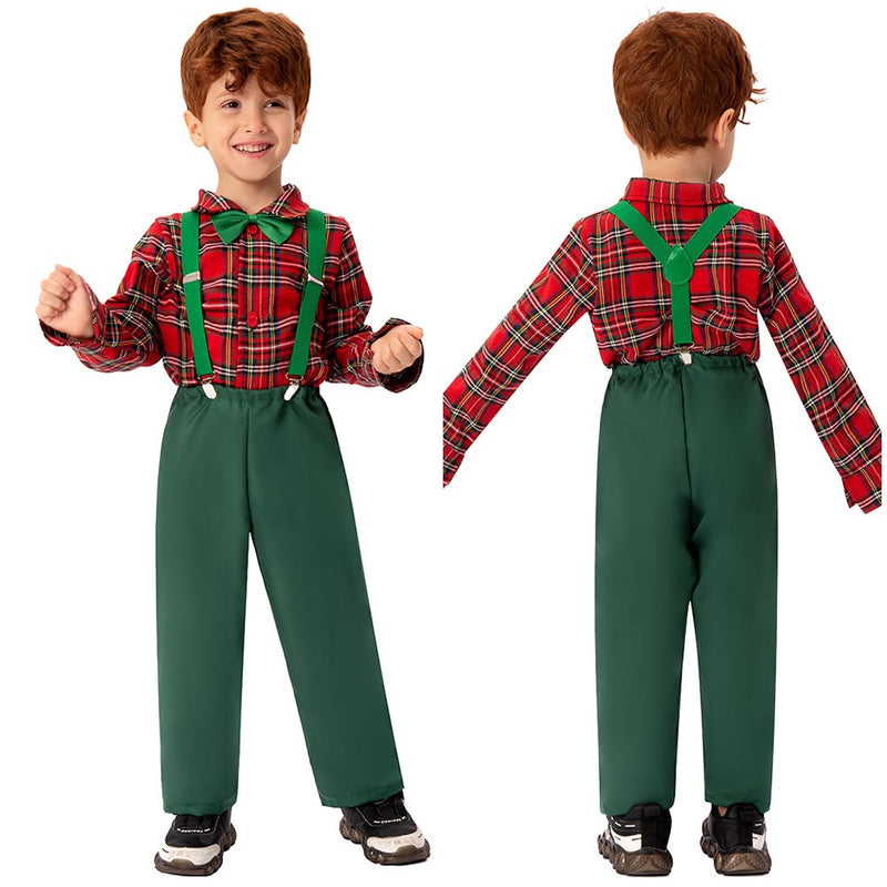 SeeCosplay Kids Children Christmas Scotland Cosplay Costume Outfits Christmas Carnival Suit BoysKidsCostume