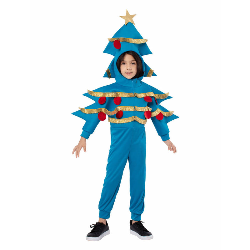 SeeCosplay Kids Children Christmas Tree Blue Cosplay Costume Outfits Christmas Carnival Suit BoysKidsCostume