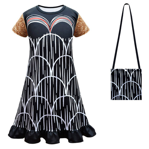 Kids Children Disenchanted 2 Malvina Monroe Cosplay Costume Outfits Halloween Carnival Suit