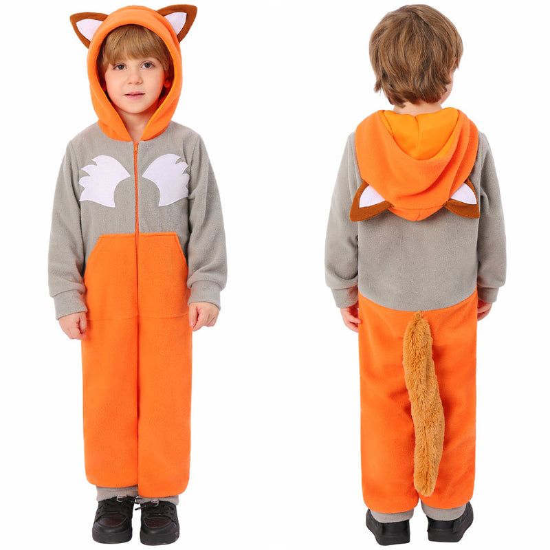 Kids Children Fox Cosplay Costume Outfits Halloween Carnival Suit