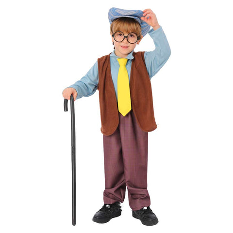 Kids Children Grandpa Cosplay Costume Outfits Halloween Carnival Suit