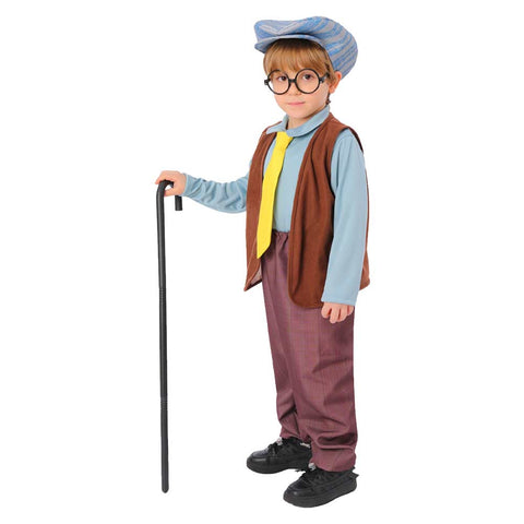 Kids Children Grandpa Cosplay Costume Outfits Halloween Carnival Suit