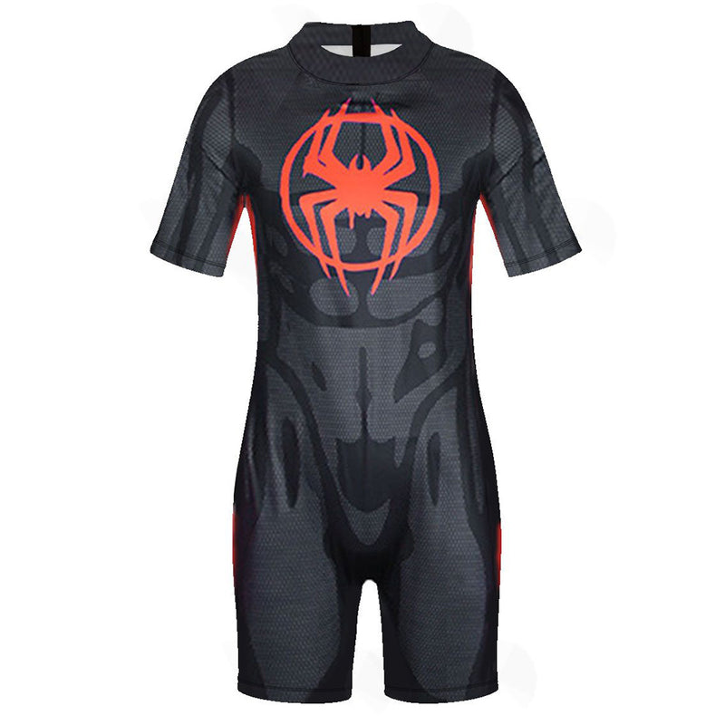 Kids Children Miles Morales Cosplay Costume Outfits Halloween Carnival Party Disguise Suit