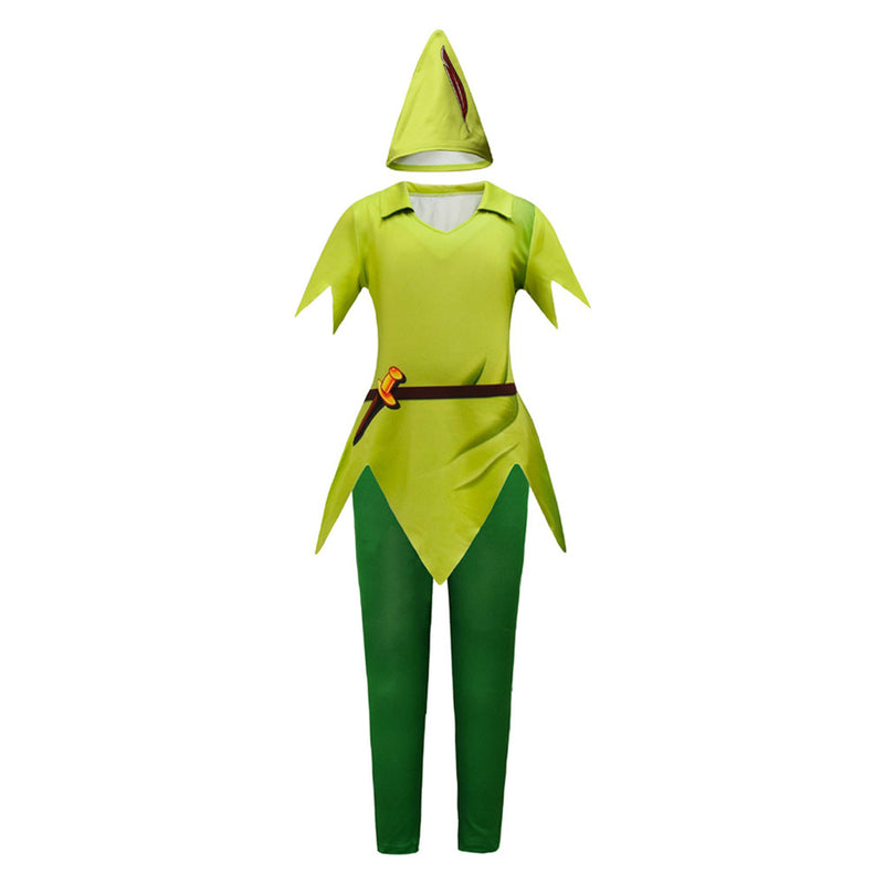 Kids Children Peter Pan Cosplay Costume Outfits Halloween Carnival Party Disguise Suit