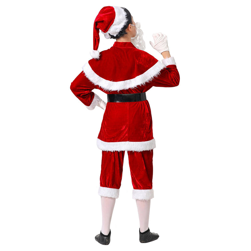 SeeCosplay Kids Children Santa Claus Cosplay Costume Outfits Christmas Carnival Suit GirlKidsCostume