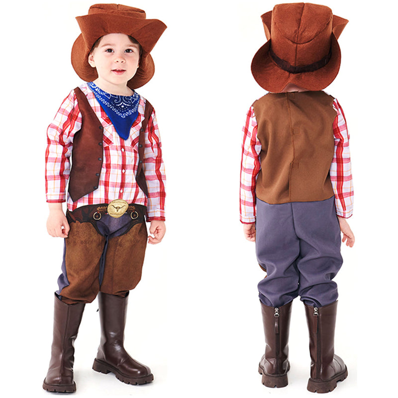 Kids Children West cowboy Cosplay Costume Outfits Halloween Carnival Suit