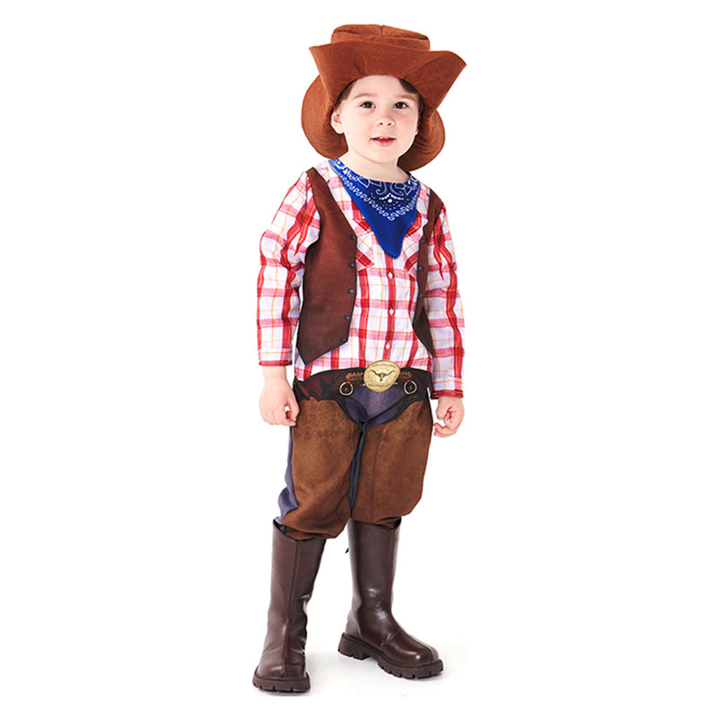 Kids Children West cowboy Cosplay Costume Outfits Halloween Carnival Suit