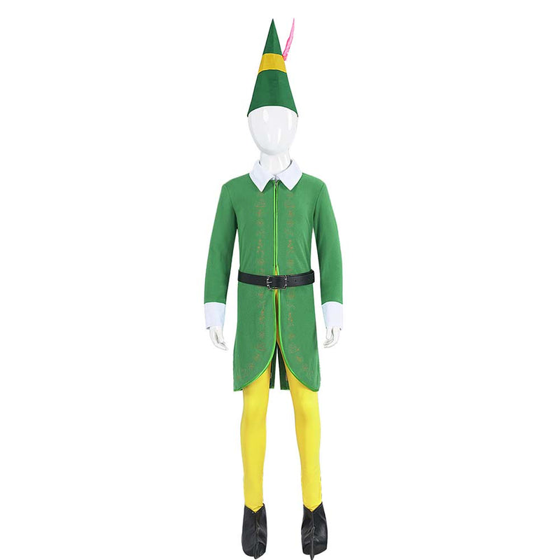 Kids Elf: Buddy‘s Musical Christmas Cosplay Costume Outfits Halloween Carnival Suit