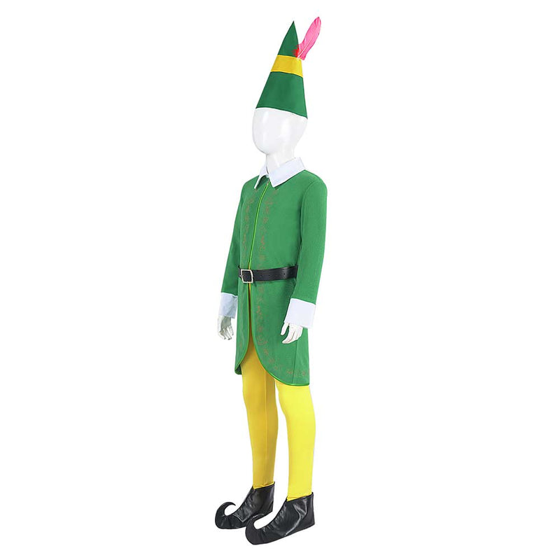 Kids Elf: Buddy‘s Musical Christmas Cosplay Costume Outfits Halloween Carnival Suit