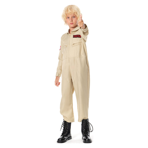 Kids Ghostbusters Cosplay Costume Jumpsuit Outfits Halloween Carnival Sui
