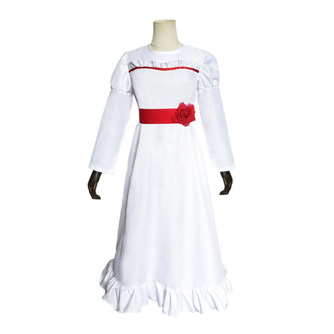 Kids Girls Annabelle Cosplay Costume Dress Outfits Halloween Carnival Suit