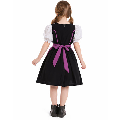 Kids Girls Beer Festival maid dress Cosplay Costume Outfits Halloween Carnival Suit