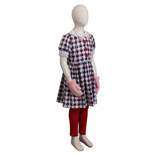 Kids Girls How the Grinch Stole Christmas Cindy Cosplay Costume Dress Outfits Halloween Carnival Suit