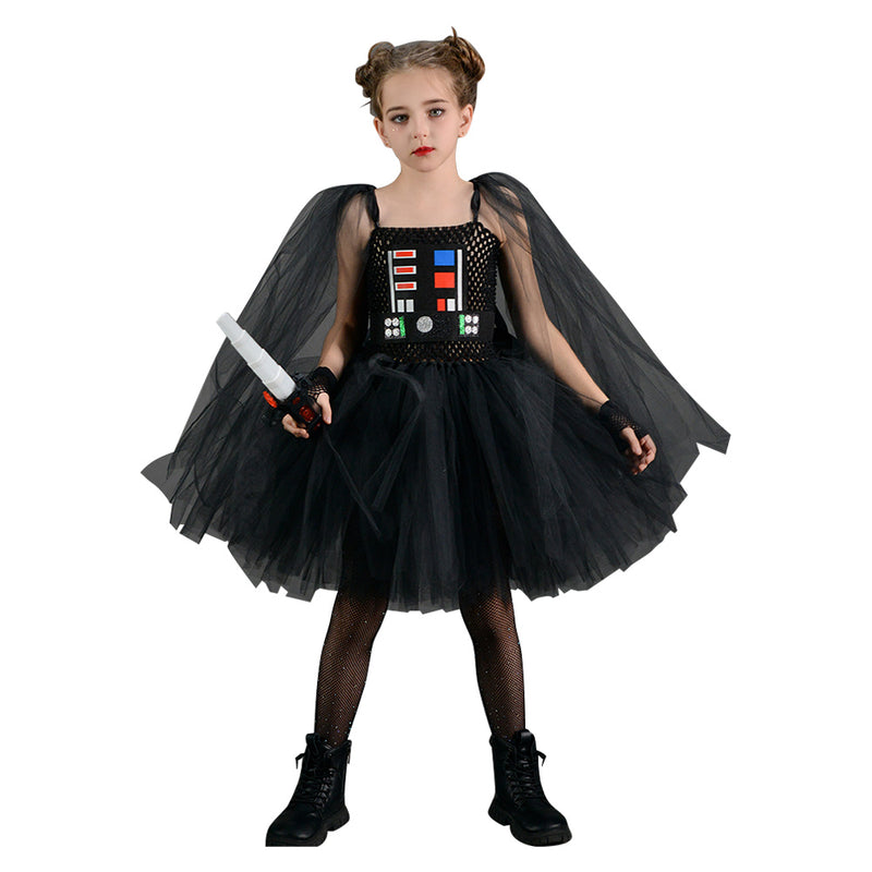 Kids Girls Jedi  ﻿TuTu Dress Cosplay Costume Outfits Halloween Carnival Suit