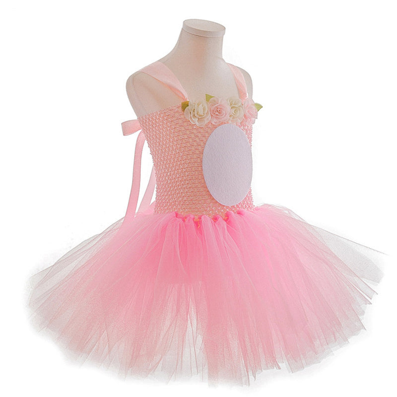 Kids Girls Rabbit Tutu Dress Cosplay Costume Outfits Halloween Carnival Suit