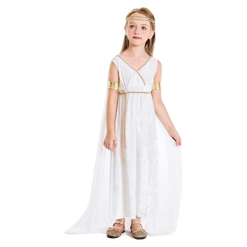 Kids Greek Statue of Liberty Cosplay Costume Outfits Halloween Carnival Suit