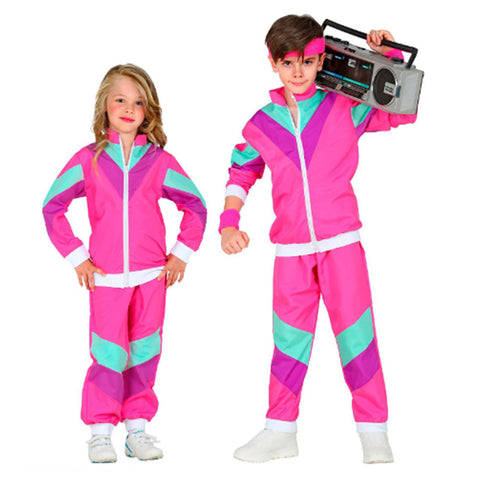 Kids Retro 80 90S Hip hop sportswear  Cosplay Costume Outfits Halloween Carnival Suit