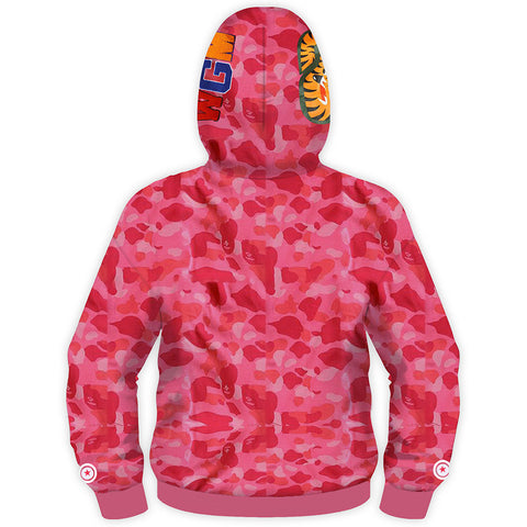 Kids Shark Hoodie 3D Printed Hooded Sweatshirt Children Casual Streetwear Zip Up Jacket Coat