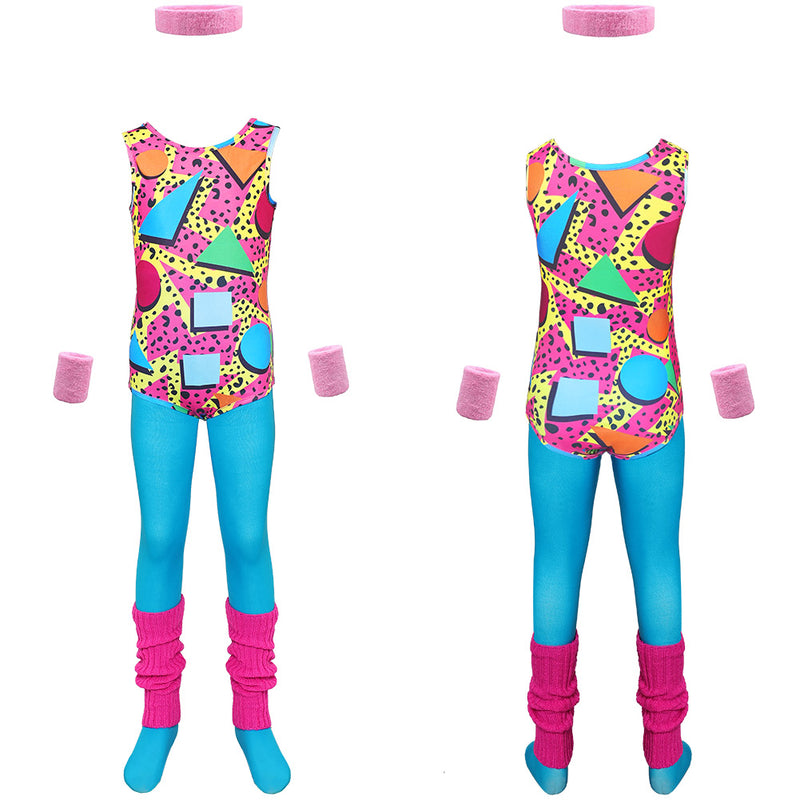 kids Sportswear 80s Cosplay Costume Outfits Halloween Carnival Suit